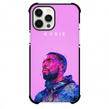 NBA Kyrie Irving Phone Case For iPhone Samsung Galaxy Pixel OnePlus Vivo Xiaomi Asus Sony Motorola Nokia - Kyrie Irving Colorful Portrait In Pink Background