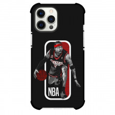 NBA Allen Iverson Phone Case For iPhone Samsung Galaxy Pixel OnePlus Vivo Xiaomi Asus Sony Motorola Nokia - Allen Iverson Dribble Portrait NBA Poster