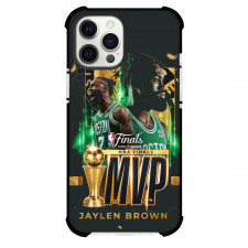 NBA Jaylen Brown Phone Case For iPhone Samsung Galaxy Pixel OnePlus Vivo Xiaomi Asus Sony Motorola Nokia - Jaylen Brown 2023/2024 Finals MVP Poster On Black Background
