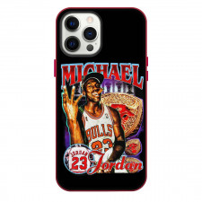 NBA Michael Jordan Phone Case For iPhone Samsung Galaxy Pixel OnePlus Vivo Xiaomi Asus Sony Motorola Nokia - Michael Jordan 23 Repeat Three-Peat Vintage Style Poster