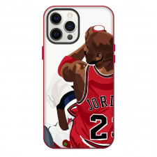 NBA Michael Jordan Phone Case For iPhone Samsung Galaxy Pixel OnePlus Vivo Xiaomi Asus Sony Motorola Nokia - Michael Jordan 23 Sitting Back Illustration Art