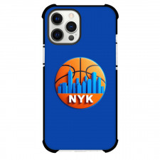 NBA New York Knicks Phone Case For iPhone Samsung Galaxy Pixel OnePlus Vivo Xiaomi Asus Sony Motorola Nokia - New York Knicks Minimalist Logo On Blue Background