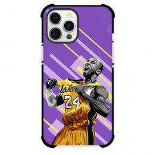 NBA Kobe Bryant Phone Case For iPhone and Samsung Galaxy Devices - Kobe Bryant Los Angeles Lakers 24 Celebration Vector Illustration Art