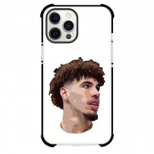NBA LaMelo Ball Phone Case For iPhone Samsung Galaxy Pixel OnePlus Vivo Xiaomi Asus Sony Motorola Nokia - LaMelo Ball Head Avatar Portrait Wpap In White Background