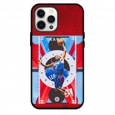 NBA Kawhi Leonard Phone Case For iPhone and Samsung Galaxy Devices - Kawhi Leonard Los Angeles Clippers 2 Dunking On Graphic Art Poster