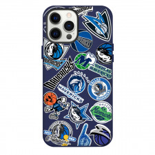 NBA Dallas Mavericks Phone Case For iPhone and Samsung Galaxy Devices - Dallas Mavericks Mania Collage Logo