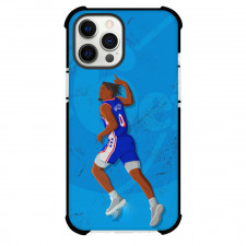 NBA Tyrese Maxey Phone Case For iPhone Samsung Galaxy Pixel OnePlus Vivo Xiaomi Asus Sony Motorola Nokia - Tyrese Maxey Pose Portrait Vector Art
