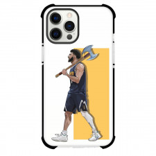 NBA Jamal Murray Phone Case For iPhone Samsung Galaxy Pixel OnePlus Vivo Xiaomi Asus Sony Motorola Nokia - Jamal Murray Holding Axe Side Portrait Illustration