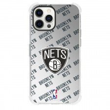 NBA Brooklyn Nets Phone Case For iPhone and Samsung Galaxy Devices - Brooklyn Nets Medley Monogram Wordmark