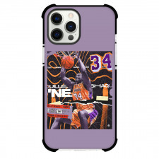NBA Shaquille O'Neal Phone Case For iPhone and Samsung Galaxy Devices - Shaquille O'Neal Los Angeles Lakers 34 Dunking Graphic Art Poster