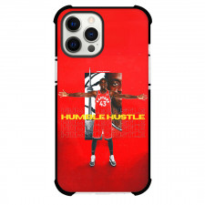 NBA Pascal Siakam Phone Case For iPhone and Samsung Galaxy Devices - Pascal Siakam Toronto Raptors 43 Humble Hustle Red Poster