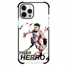 NBA Tyler Herro Phone Case For iPhone Samsung Galaxy Pixel OnePlus Vivo Xiaomi Asus Sony Motorola Nokia - Tyler Herro Fierce Portrait Name Poster Illustration