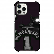 NBA Victor Wembanyama Phone Case For iPhone Samsung Galaxy Pixel OnePlus Vivo Xiaomi Asus Sony Motorola Nokia - Victor Wembanyama Back Portrait Jersey Gray