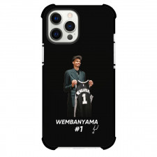 NBA Victor Wembanyama Phone Case For iPhone Samsung Galaxy Pixel OnePlus Vivo Xiaomi Asus Sony Motorola Nokia - Victor Wembanyama Hold Jersey Smile Portrait