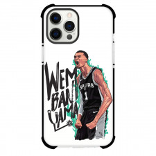 NBA Victor Wembanyama Phone Case For iPhone Samsung Galaxy Pixel OnePlus Vivo Xiaomi Asus Sony Motorola Nokia - Victor Wembanyama Shoot Portrait Illustration Poster In White Background
