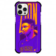 NBA Zion Williamson Phone Case For iPhone Samsung Galaxy Pixel OnePlus Vivo Xiaomi Asus Sony Motorola Nokia - Zion Williamson Neon Name Portrait Poster