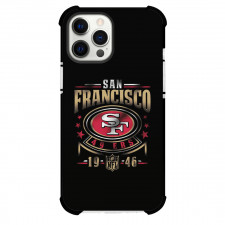 NFL San Francisco 49ers Phone Case For iPhone and Samsung Galaxy Devices - 49ers Logo 1946 On Black Background