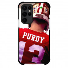 NFL Brock Purdy Phone Case For iPhone And Samsung Galaxy Devices - Brock Purdy San Francisco 49ers No 13 Back Protrait