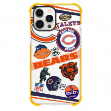 NFL Chicago Bears Phone Case For iPhone And Samsung Galaxy Devices - Chicago Bears Mania Collage Logo