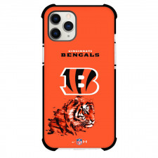 NFL Cincinnati Bengals Phone Case For iPhone Samsung Galaxy Pixel OnePlus Vivo Xiaomi Asus Sony Motorola Nokia - Cincinnati Bengals Logo on Orange Background