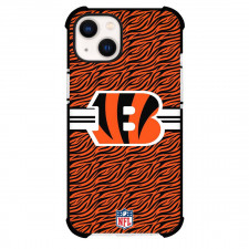 NFL Cincinnati Bengals Phone Case For iPhone Samsung Galaxy Pixel OnePlus Vivo Xiaomi Asus Sony Motorola Nokia - Cincinnati Bengals Logo On Orange Black Strip Background