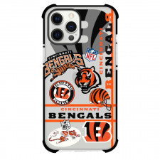 NFL Cincinnati Bengals Phone Case For iPhone And Samsung Galaxy Devices - Cincinnati Bengals Mania Collage Logo