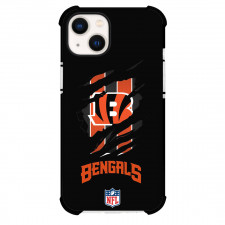 NFL Cincinnati Bengals Phone Case For iPhone Samsung Galaxy Pixel OnePlus Vivo Xiaomi Asus Sony Motorola Nokia - Cincinnati Bengals Ripped Logo On Black Background