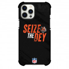 NFL Cincinnati Bengals Phone Case For iPhone Samsung Galaxy Pixel OnePlus Vivo Xiaomi Asus Sony Motorola Nokia - Cincinnati Bengals Seize The Dey On Black Background