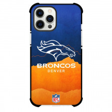 NFL Denver Broncos Phone Case For iPhone Samsung Galaxy Pixel OnePlus Vivo Xiaomi Asus Sony Motorola Nokia - Denver Broncos Logo On Blue Orange Background