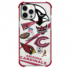 NFL Arizona Cardinals Phone Case For iPhone And Samsung Galaxy Devices - Arizona Cardinals Mania Collage Logo