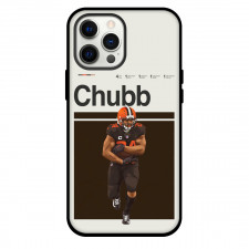 NFL Nick Chubb Phone Case For iPhone and Samsung Galaxy Devices - Nick Chubb Cleveland Browns Standing Illustration