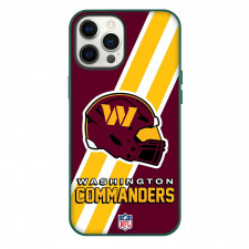 NFL Washington Commanders Phone Case For iPhone Samsung Galaxy Pixel OnePlus Vivo Xiaomi Asus Sony Motorola Nokia - Washington Commanders Helmet Illustration Art On Stripe Background