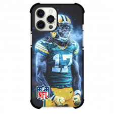 NFL Davante Adams Phone Case For iPhone And Samsung Galaxy Devices - Davante Adams 17 Green Bay Packers Shouting Portrait