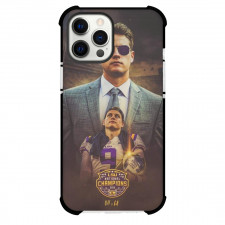 NFL Joe Burrow Phone Case For iPhone And Samsung Galaxy Devices - Joe Burrow 9 LSU Tigers Portrait Poster