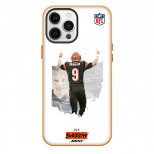 NFL Joe Burrow Phone Case For iPhone Samsung Galaxy Pixel OnePlus Vivo Xiaomi Asus Sony Motorola Nokia - Joe Burrow 9 Cincinnati Bengals Standing Back On White Background