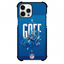 NFL Jared Goff Phone Case For iPhone Samsung Galaxy Pixel OnePlus Vivo Xiaomi Asus Sony Motorola Nokia - Jared Goff Detriot Lions Sports Design Poster On Blue Background