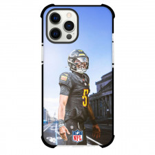 NFL Jayden Daniels Phone Case For iPhone Samsung Galaxy Pixel OnePlus Vivo Xiaomi Asus Sony Motorola Nokia - Jayden Daniels Washington Commanders Laughing Portrait Poster