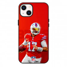 NFL Josh Allen Phone Case For iPhone Samsung Galaxy Pixel OnePlus Vivo Xiaomi Asus Sony Motorola Nokia - Josh Allen Buffalo Bills Its Game Day Poster Red Background
