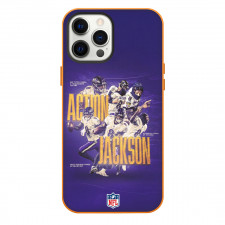 NFL Lamar Jackson Phone Case For iPhone Samsung Galaxy Pixel OnePlus Vivo Xiaomi Asus Sony Motorola Nokia - Lamar Jackson Baltimore Ravens Action Jackson Purple Background Poster