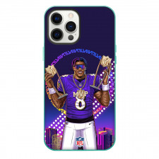 NFL Lamar Jackson Phone Case For iPhone Samsung Galaxy Pixel OnePlus Vivo Xiaomi Asus Sony Motorola Nokia - Lamar Jackson Baltimore Ravens MVP Cartoon Art Poster
