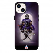 NFL Lamar Jackson Phone Case For iPhone Samsung Galaxy Pixel OnePlus Vivo Xiaomi Asus Sony Motorola Nokia - Lamar Jackson Baltimore Ravens Quarterback Purple Poster