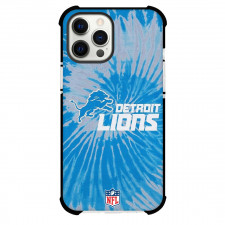 NFL Detroit Lions Phone Case For iPhone Samsung Galaxy Pixel OnePlus Vivo Xiaomi Asus Sony Motorola Nokia - Detroit Lions Logo On Blue And White Tie Dye Background