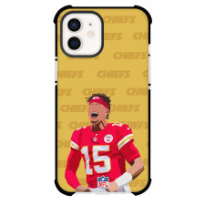 NFL Patrick Mahomes Phone Case For iPhone Samsung Galaxy Pixel OnePlus Vivo Xiaomi Asus Sony Motorola Nokia - Patrick Mahomes 15 Faceless Minimalist Illustration Art On Golden Background