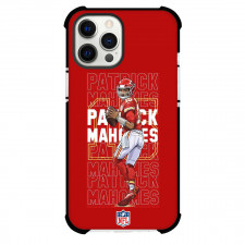 NFL Patrick Mahomes Phone Case For iPhone Samsung Galaxy Pixel OnePlus Vivo Xiaomi Asus Sony Motorola Nokia - Patrick Mahomes Looking Back On Word Art Red Background