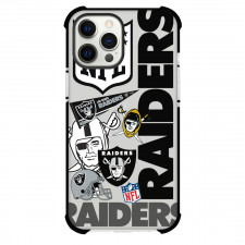 NFL Las Vegas Raiders Phone Case For iPhone And Samsung Galaxy Devices - Las Vegas Raiders Mania Collage Logo