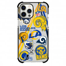 NFL Los Angeles Rams Phone Case For iPhone And Samsung Galaxy Devices - Los Angeles Rams Mania Collage Logo
