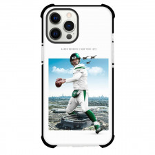 NFL Aaron Rodgers Phone Case For iPhone and Samsung Galaxy Devices - Aaron Rodgers New York Jets Throwing Ball