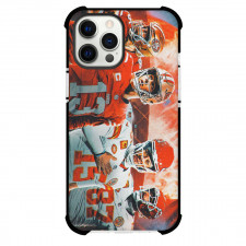 NFL Super Bowl 2024 Phone Case For iPhone and Samsung Galaxy Devices - Super Bowl 2024 Chiefs Versus 49ers Players Face Off Illustration