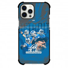 NFL Super Bowl 2024 Phone Case For iPhone and Samsung Galaxy Devices - Super Bowl 2024 Detroit Lions Advanced With Blue Background