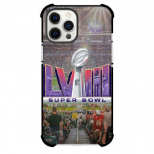 NFL Super Bowl 2024 Phone Case For iPhone and Samsung Galaxy Devices - Super Bowl 2024 Logo On Stadium Background